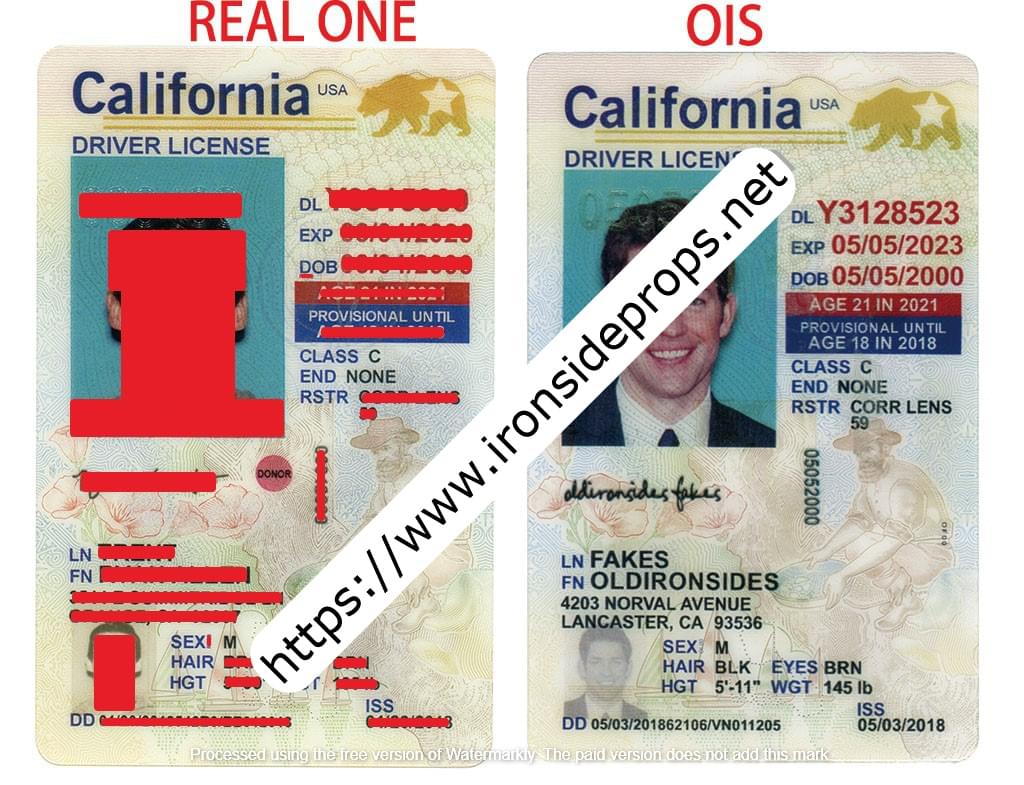 California Driver License(New CA U21)
