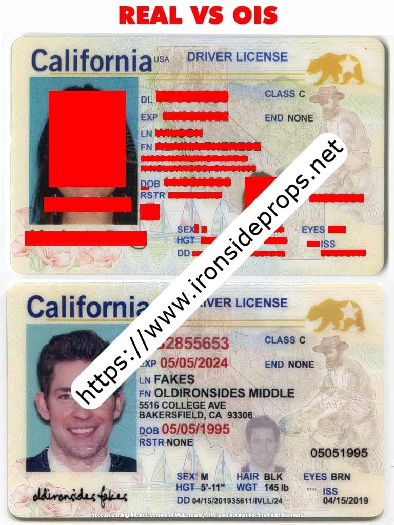 California Driver License(New CA O21)